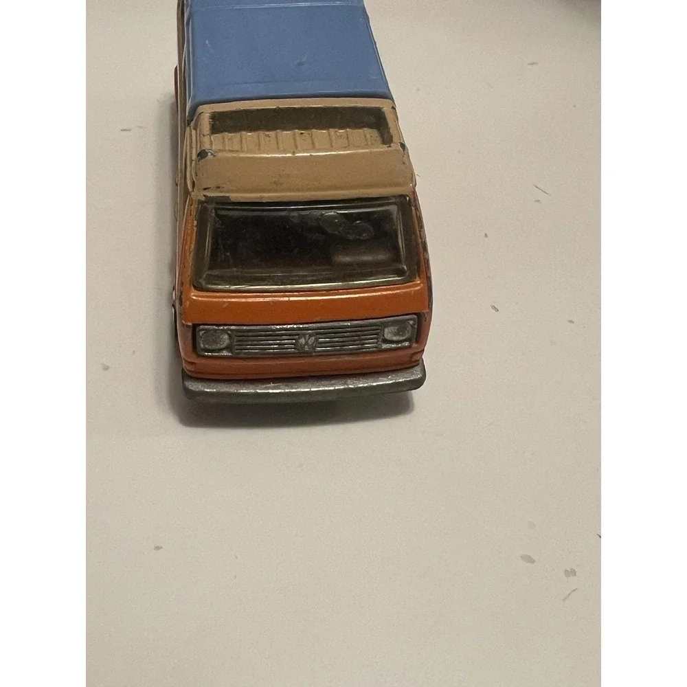 VTG 1981 Hot Wheels VW Sunagon Vanagon T3 Camper Orange Nice Paint See Pics Read